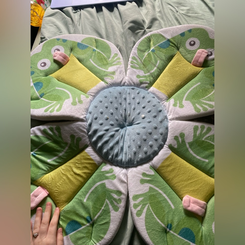 Green Frog Baby Bath Mat for Sink/Shower Mat